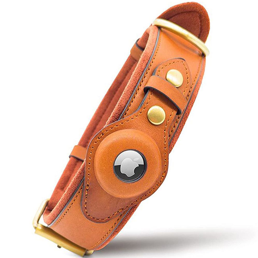 Leather Air Tag Collar