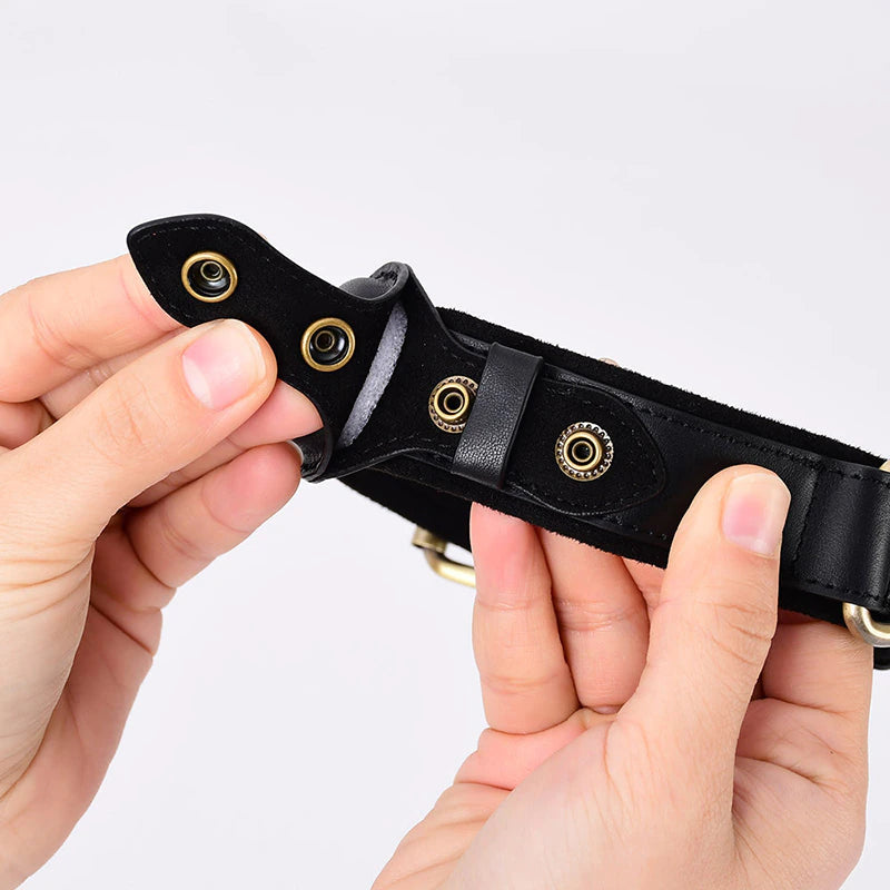 Leather Air Tag Collar
