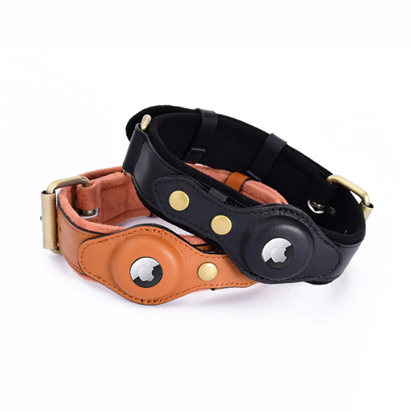 Leather Air Tag Collar
