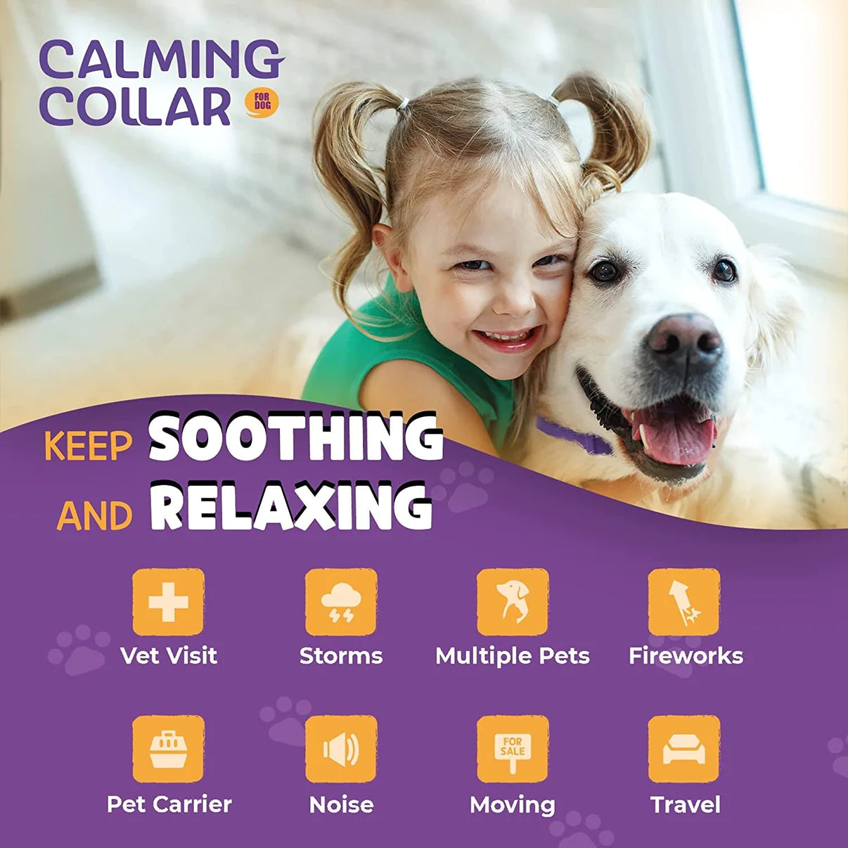 Calming Collar for Dogs (Triple Pack - 4 months supply)