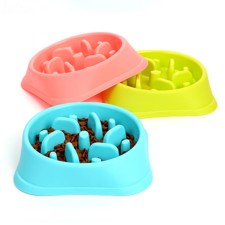 Anti-Choking Slow Dog Feeder Bowl