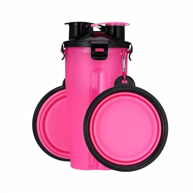 2 In 1 Pet Travel Bottle