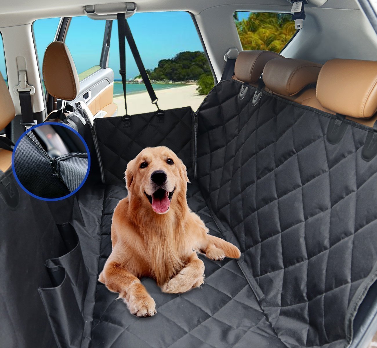 Premium Dog Rear Car Seat Cover