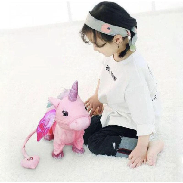 Walking Unicorn Plush Toy