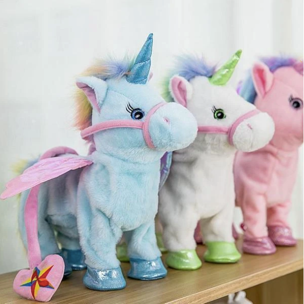 Walking Unicorn Plush Toy